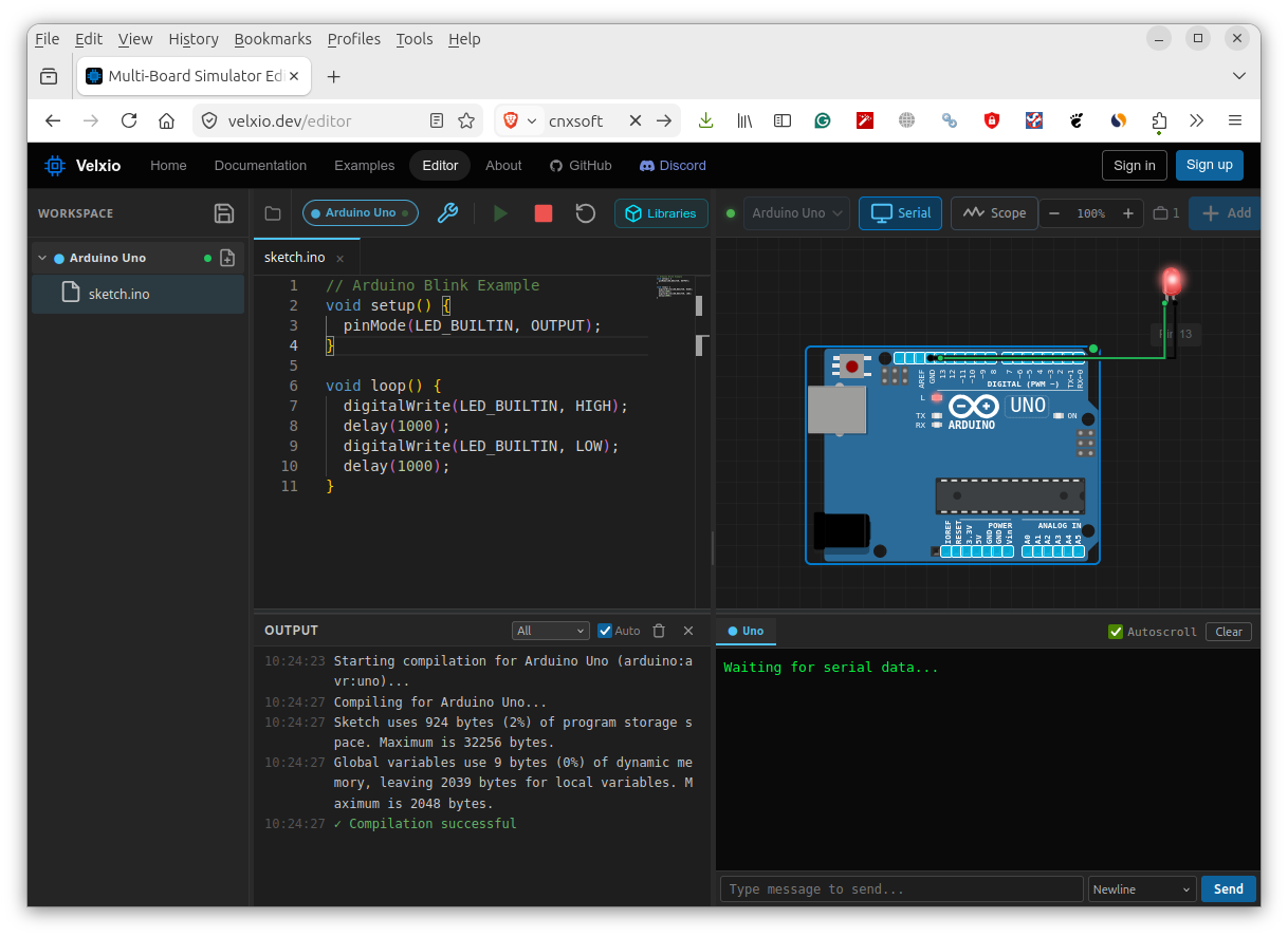 Velxio Arduino Simulator